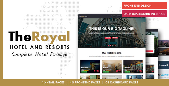 Hotel and Restaurant Booking html template